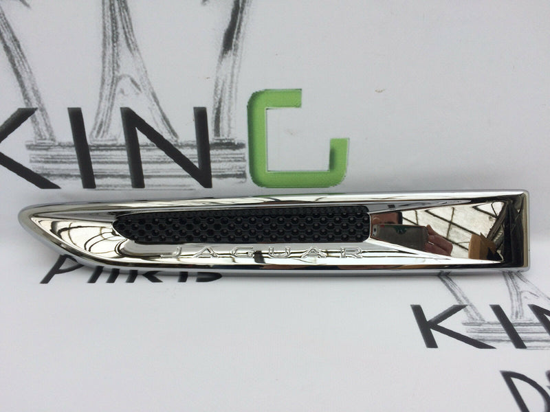 JAGUAR XF XE F-PACE LEFT SIDE WING FENDER TRIM VENT CHROME GRILL HK83-280B11-AG