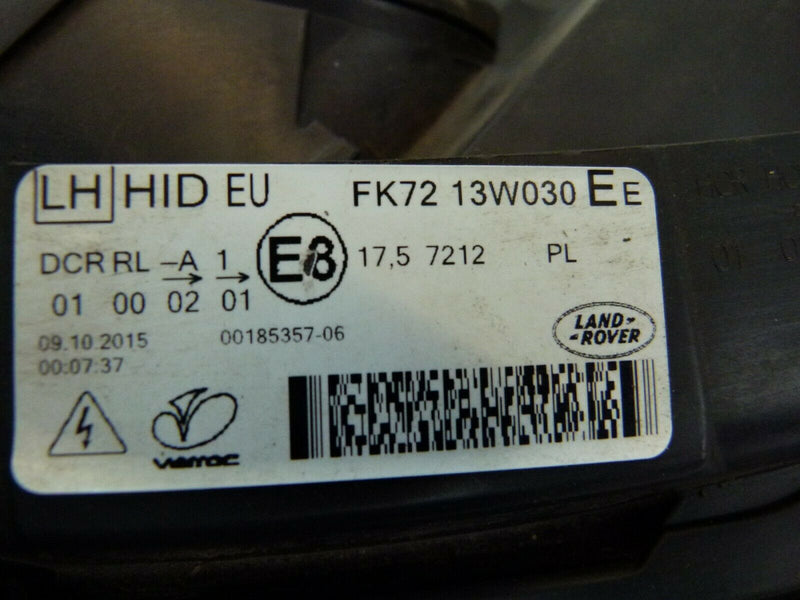 RANGE ROVER DISCOVERY SPORT L550 2014-18 HEADLIGHT LED XENON HID LEFT SIDE