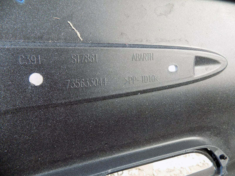 FIAT 500 ABARTH 595 2016-UP FCL FRONT BUMPER GREY+GRILL OEM 735633044