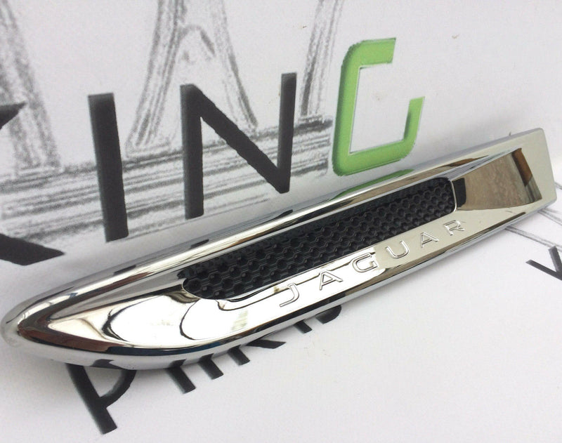 JAGUAR XF XE F-PACE LEFT SIDE WING FENDER TRIM VENT CHROME GRILL HK83-280B11-AG