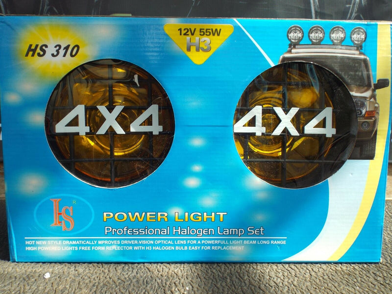 2xHalogen 4x4 4WD Roof Bumper Fog Lamp JEEP SUV VAN Sport Yellow Set