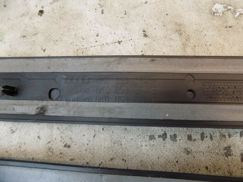 AUDI A4 B8 2009-2015 DOOR SILL TRIM PLATES LEFT & RIGHT 8K0853374 8K0853373
