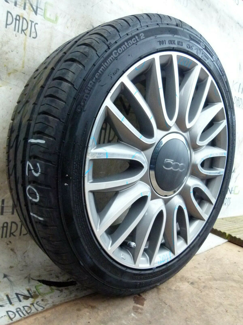 FIAT 500 GENUINE 16" ALLOY WHEEL 6.5Jx16H ET35 51972865  TYRE 195/45 R16
