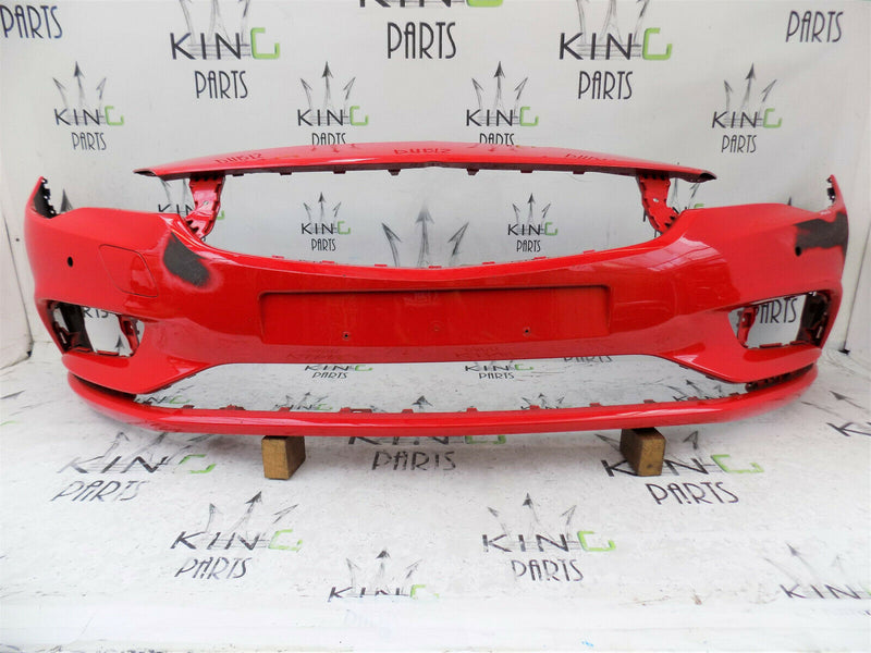 VAUXHALL ASTRA K 2015 2016-2018 RED FRONT BUMPER GENUINE PDC 39052730