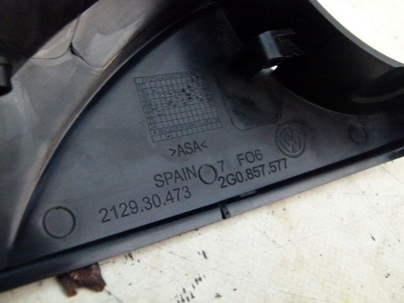 VW POLO MK6 2017-ON LEFT SIDE WING MIRROR COVER CAP GENUINE 2G0857577