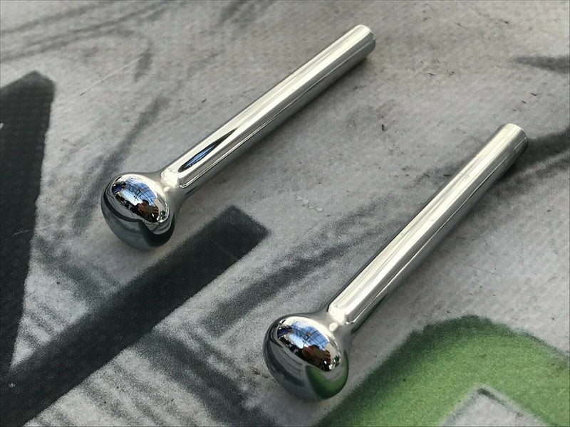 ROLLS ROYCE - GENUINE DASHBOARD PAIR BUTTON KNOB 2x CONTROL in CHROME