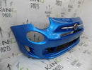 FIAT 500 S SPORT 2016-ON FACELIFT FRONT BUMPER IN BLUE + BADGE 735619571