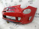 FIAT 500 SPORT 2016-ON FACELIFT FRONT BUMPER RED BADGE TRIM 735619571
