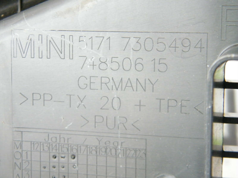MINI ONE/ S/ COOPER F55/56/57 2014-ON RHD WINDSCREEN COVER TRIM APRON 7305494