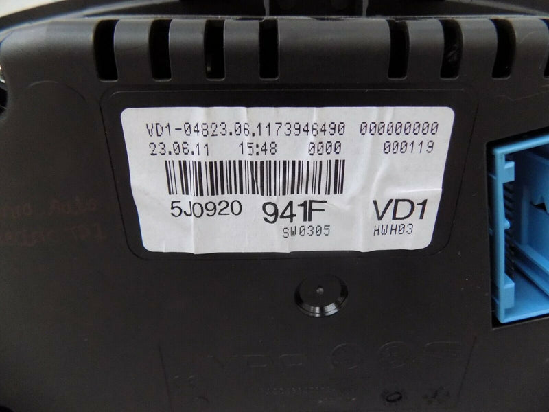 SKODA FABIA VRS 5J 1.4l PETROL SPEEDOMETER INSTRUMENT CLUSTER 5J0920941F