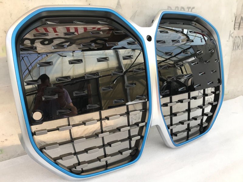 BMW i4 G26 2022-2024 FRONT BUMPER RADIATOR GRILL GRILLE 8738565 (iCAM HOLE)