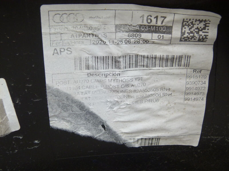 AUDI A1 SPORT 2019-2020 REAR BUMPER PDC GENUINE 82A807511