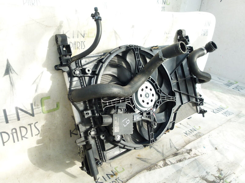VAUXHAL CORSA E 1.2 1.3 CDTI AIR CON CONDENSER & WATER FAN RADIATOR 13414859