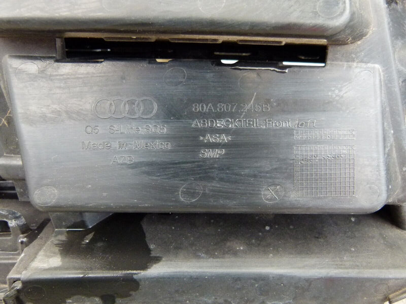 AUDI Q5 FY 2016-20 FRONT GRILLE LEFT MOLDING TRIM GENUINE 80A807245