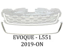 RANGE ROVER EVOQUE 2 L551 2019> SILVER TRIM GRILL RADIATOR GRILLE TRIM SURROUND