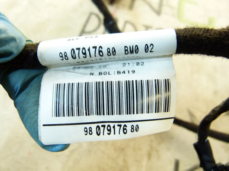 PEUGEOT 308 SW ESTATE 2017-21 REAR RIGHT DOOR WIRING LOOM 9807917680