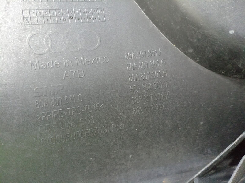 AUDI Q5 SQ5 S-LINE 2016-2020 REAR BUMPER PDC GENUINE 80A807521D