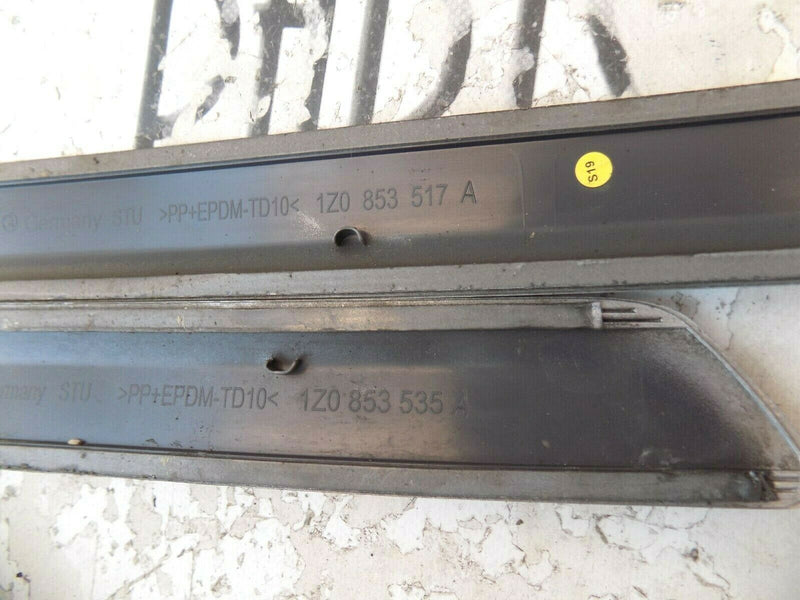 SKODA OCTAVIA MK2 2004-2008 DOOR EXTERIOR TRIM MOULDING SILVER PAIR OF