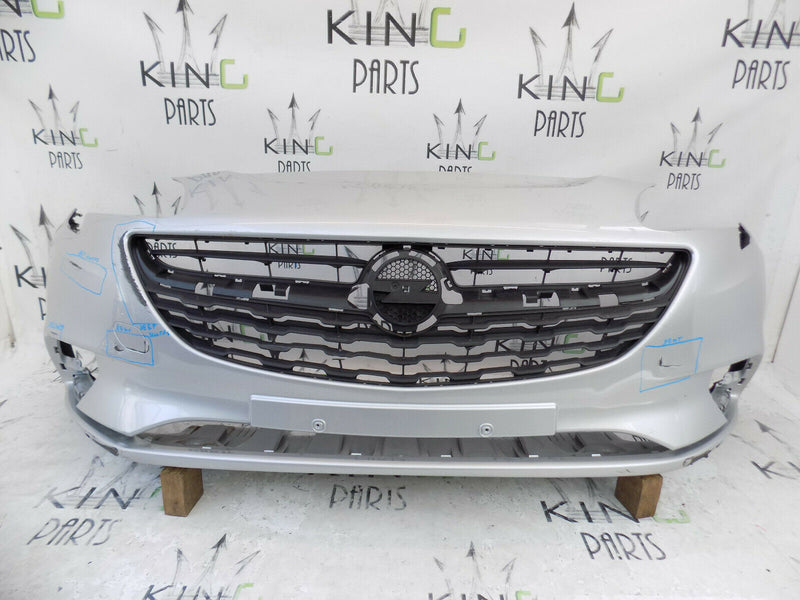 VAUXHALL CORSA E 2014-2018 5 DOOR SILVER FRONT BUMPER GENUINE 39003567