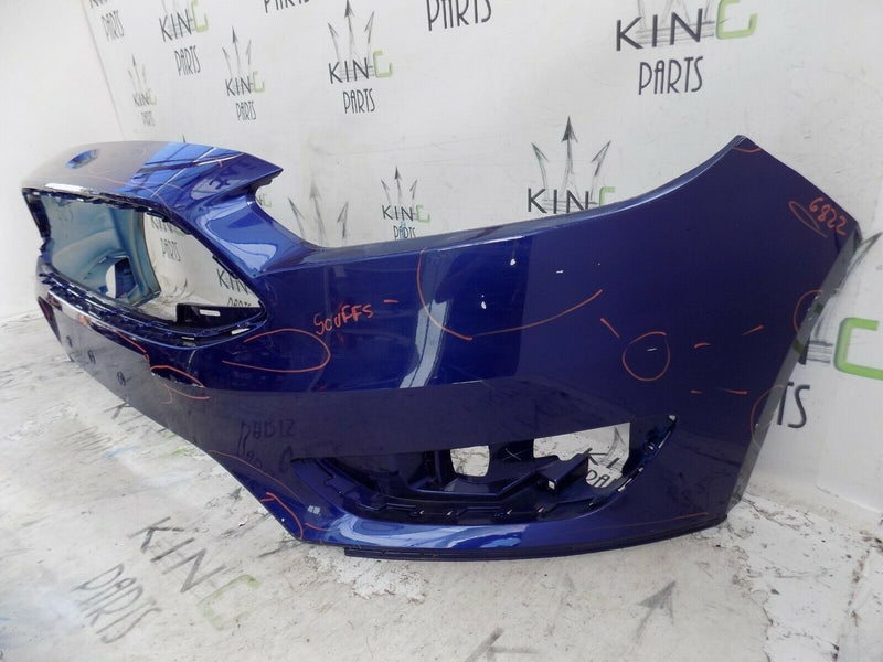 FORD FOCUS III MK3 2015-ON FACELIFT BLUE FRONT BUMPER GENUINE F1EB-17757-A