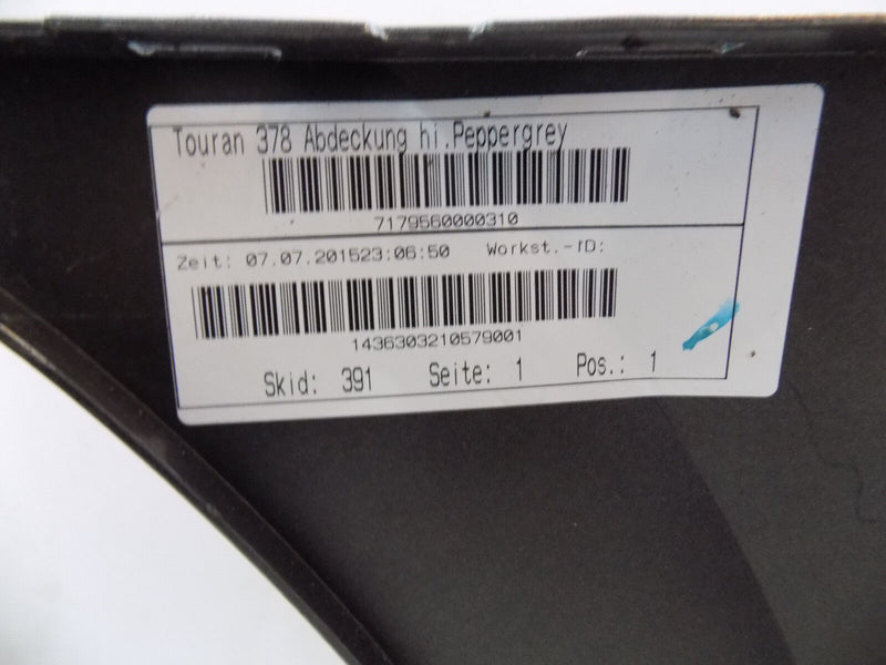 VW TOURAN II MK2 5T 2015-2020 GREY REAR BUMPER GENUINE 4X PDC 5TA807421AB