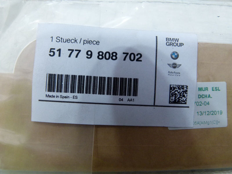 MINI COUNTRYMAN R60 2010-2014 REAR DOOR SILL JCW TRIM GENUINE 9808702