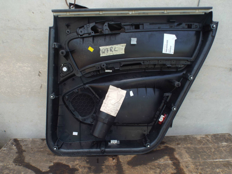 Audi Q7 S Line 2006-2015 Rear Door Card Left Passenger Side N/S Black