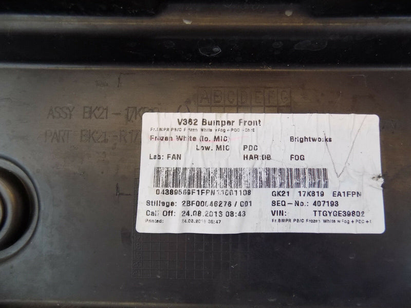 FORD TRANSIT TOURNEO CUSTOM 2012-2018 FRONT BUMPER GENUINE BK21-17K819-A