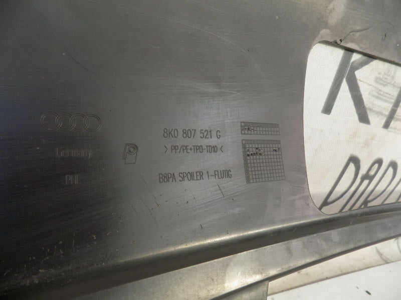 AUDI A4 B8 2012-2015 AVANT REAR BUMPER DIFFUSER SKIRT VALANCE 8K0807521G