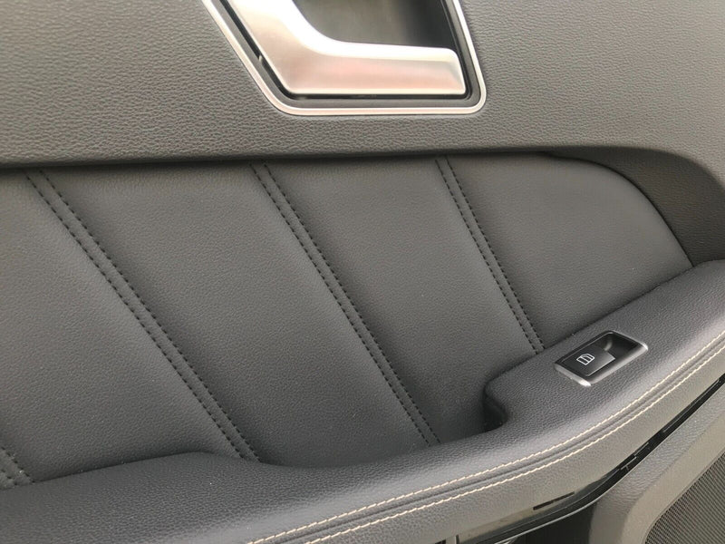 MERCEDES W212 2010-15 SALOON REAR DOOR LEATHER CARD COVER LEFT PASSENGER SIDE
