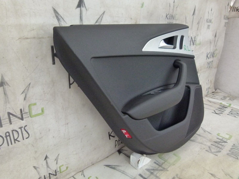 AUDI A6 C7 2011-2014 AVANT REAR DOOR CARD BLACK LEFT PASSENGER SIDE NS 4G0867305
