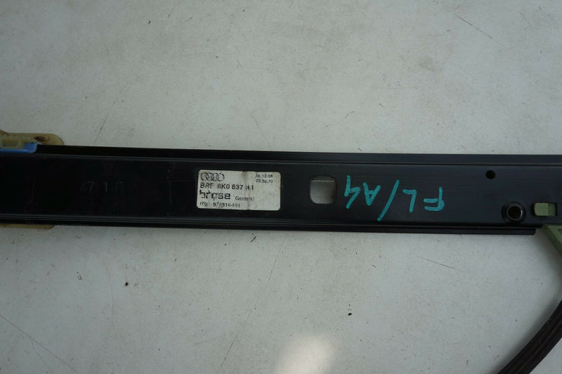 AUDI A4 (B8) 2008-2015 FRONT LEFT WINDOW REGULATOR WINDER 8K0837461A
