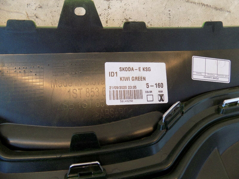 SKODA CITIGO E iV ELECTRIC 2019-UP FRONT BUMPER GRILL GENUINE 1ST853653E GREEN