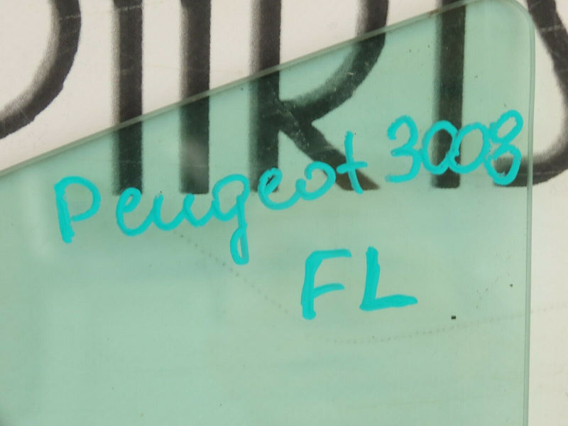 PEUGEOT 3008 MK1 LEFT PASSENGER  FRONT DOOR WINDOW GLASS 43r-000929 08-16
