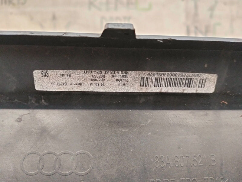 AUDI Q3 S-LINE 2018-ON REAR BUMPER LOWER DIFFUSER GENUINE 83A807521