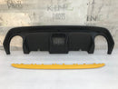 FIAT 500 ABARTH 595 LCI 2016-ON REAR BUMPER DIFFUSER & YELLOW TRIM MOULDING