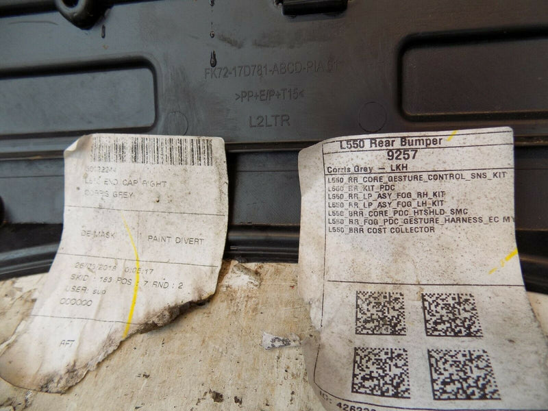 LAND ROVER DISCOVERY L550 SPORT SD4 SE 2014-2016 REAR BUMPER GENUINE PDC