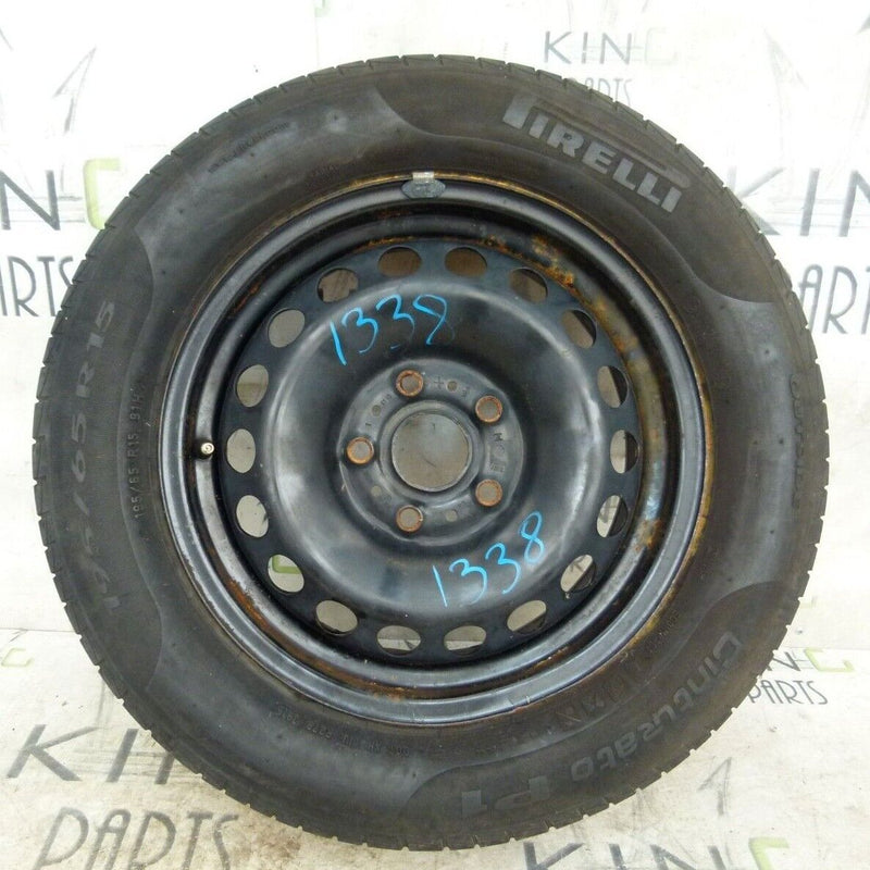 AUDI 15" WHEEL STEEL RIM & TIRE 6JX15H2 ET43 500601027 GENUINE