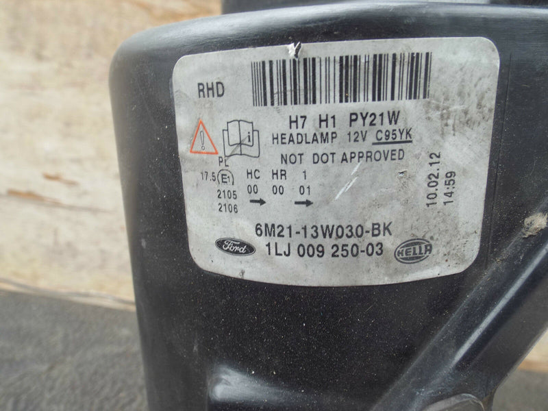 Ford S Max S-Max 2006-2014 Headlamp Headlight Left Side N/S (518) Genuine