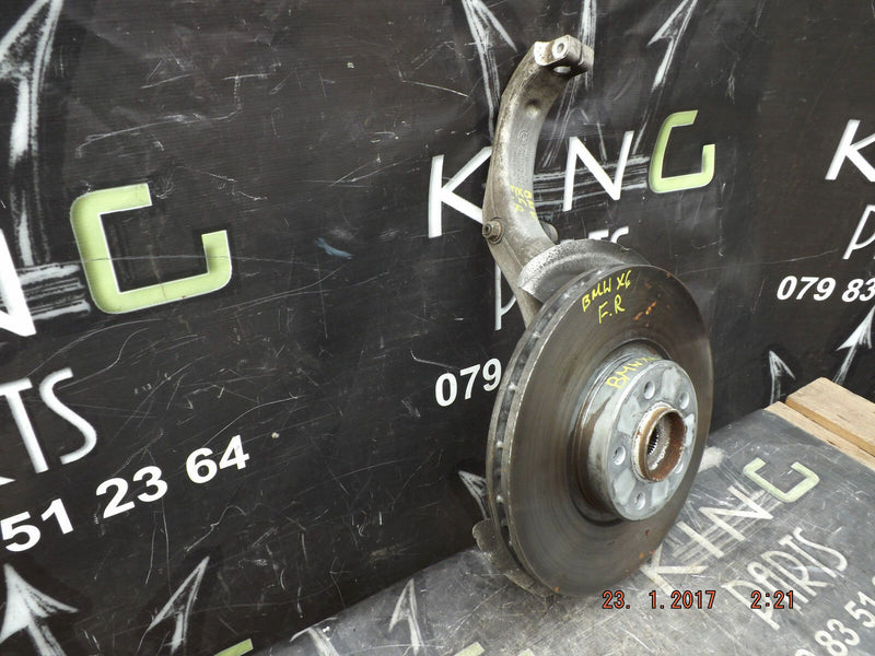 BMW X6 E71 08-13 RIGHT FRONT WHEEL HUB BEARING CARRIER HUB & DISC BRAKE ARM LINK