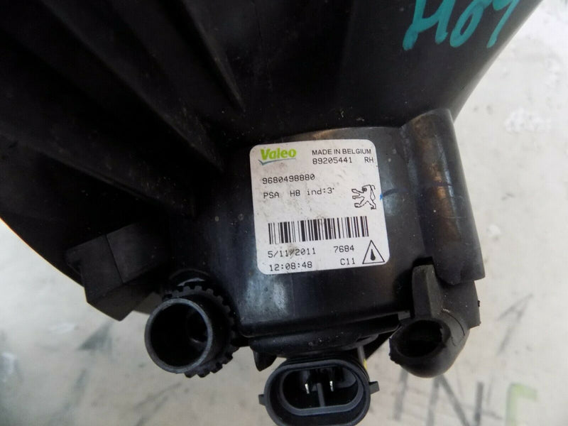 PEUGEOT 308 2008-2013 T7 FRONT BUMPER RIGHT FOG LIGHT 9680498880