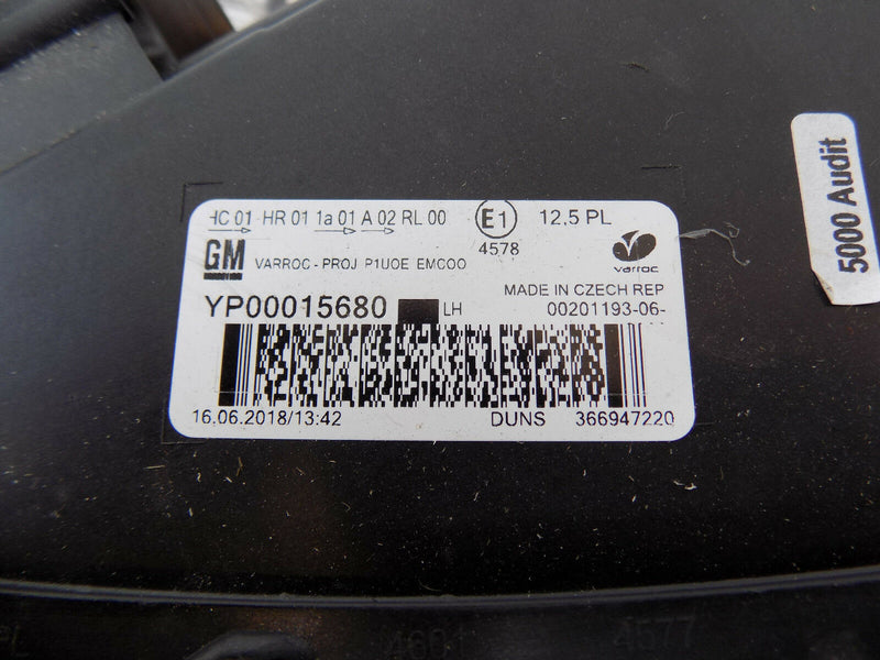 VAUXHALL GRANDLAND X 2017 GENUINE HEADLIGHT LIGHT LEFT SIDE N/S 366947220