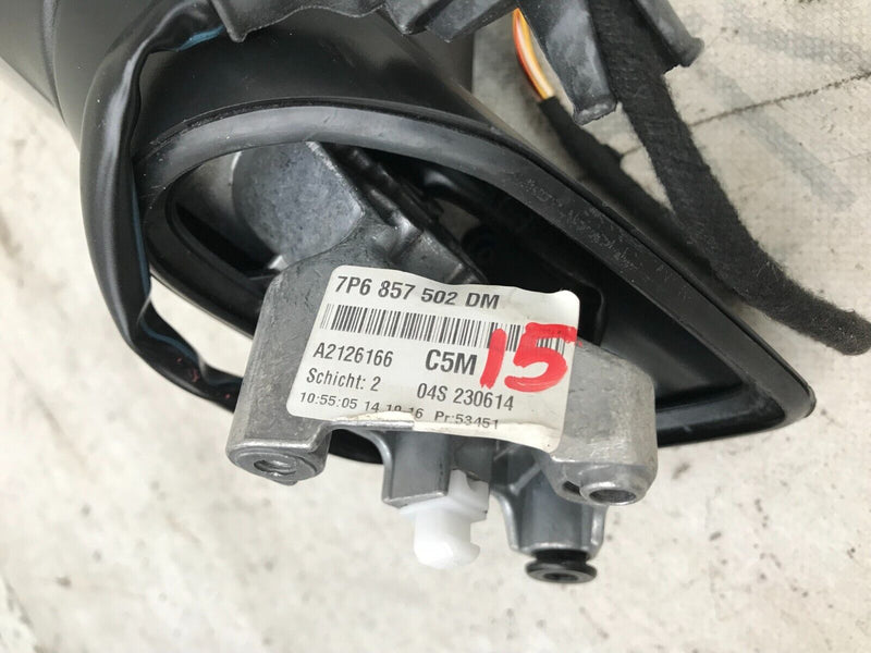 VW TOUAREG 2011-17 LED DOOR WING MIRROR RIGHT DRIVER SIDE 8PIN 7P6857502DM