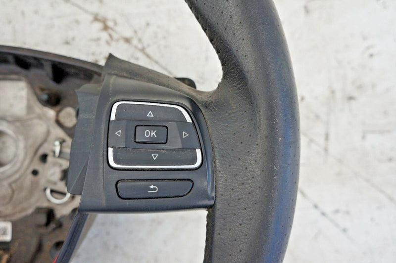 SEAT ALHAMBRA 2010-2015 3 SPOKE LEATHER MULTIFUNCTION STEERING WHEEL 7N5419091A