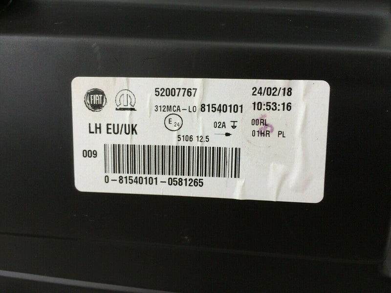 FIAT ABARTH 595 FACELIFT 2016-ON LED DAYTIME FOG LIGHT LEFT SIDE 81549001 LH