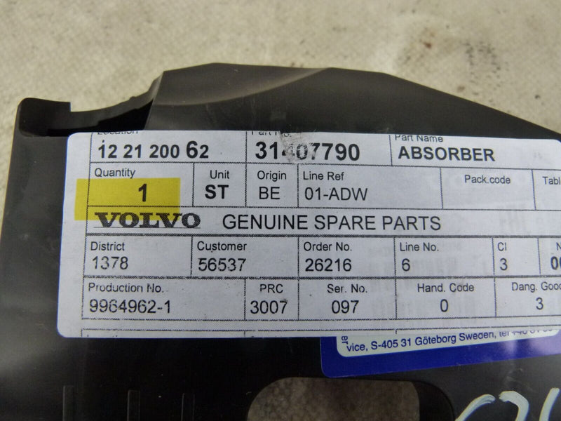 VOLVO XC90 2015-2018 REAR BUMPER CRASH BAR PARTS GENUINE 31407791
