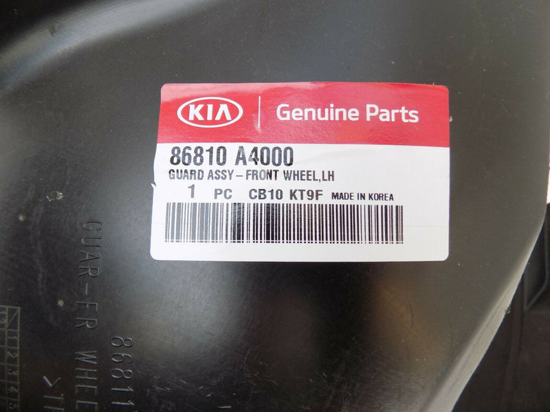 KIA CARENS 2013-ON FRONT LEFT WHEEL INNER ARCH LINER SPLASH GUARD