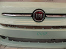 FIAT 500 2015-ON FACELIFT FRONT BUMPER POP MINT + BADGE GENUINE 735619476