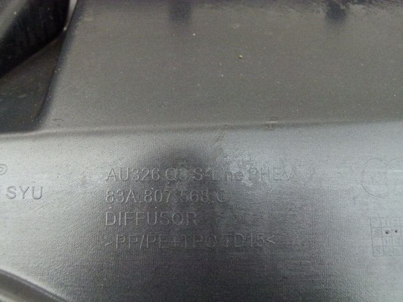 AUDI Q3 S-LINE 2018-ON REAR BUMPER DIFFUSER GENUINE 83A807568