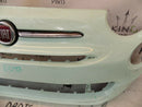FIAT 500 2015-ON FACELIFT FRONT BUMPER POP MINT + BADGE GENUINE 735619476